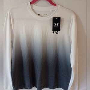Under Armour Women's Gradient Long Sleeve Shirt - Gray and White